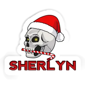 Christmas Skull Sticker Sherlyn Image