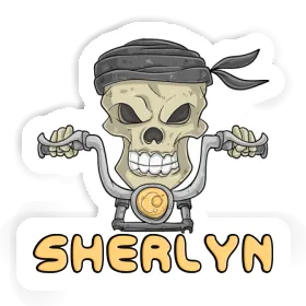 Sherlyn Sticker Motorcycle Rider Image