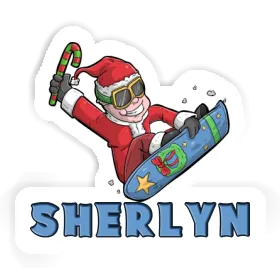 Snowboarder Sticker Sherlyn Image