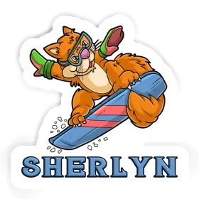 Sherlyn Sticker Snowboarder Image