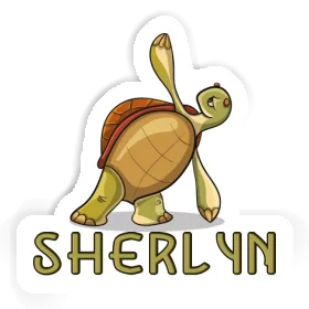 Yoga Turtle Sticker Sherlyn Image