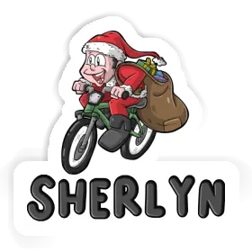 Sherlyn Sticker Bicycle Rider Image