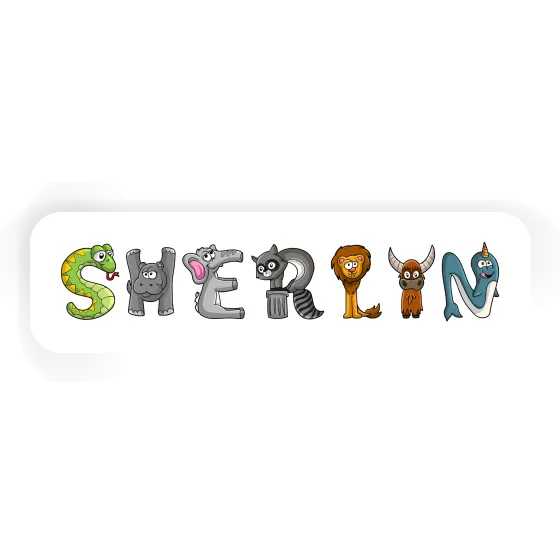 Sherlyn Sticker Animal Font Image