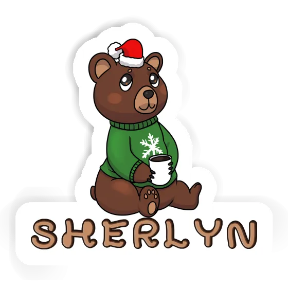 Sticker Christmas Bear Sherlyn Gift package Image