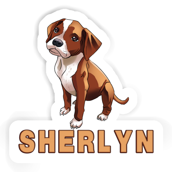 Sherlyn Sticker Boxer Dog Notebook Image