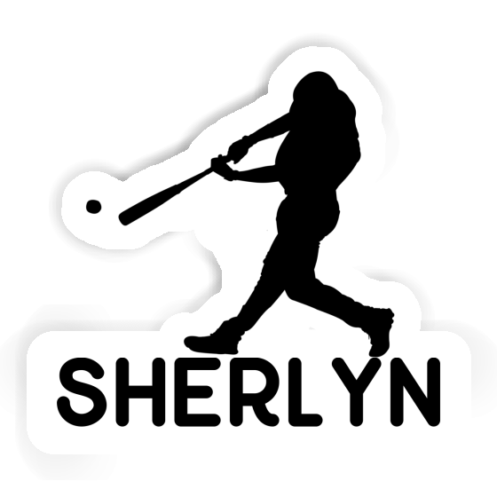 Sticker Baseball Player Sherlyn Laptop Image