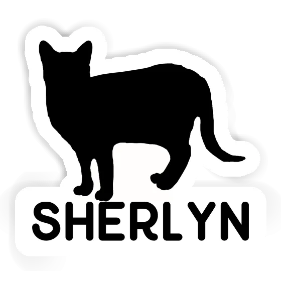 Sherlyn Autocollant Chat Laptop Image