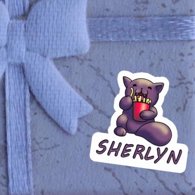 Sticker Sherlyn French Fry Cat Image