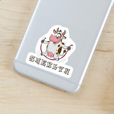 Sticker Fitness Cow Sherlyn Notebook Image