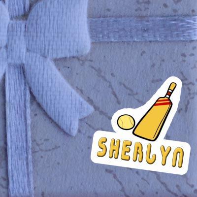 Sherlyn Sticker Cricket Bat Notebook Image