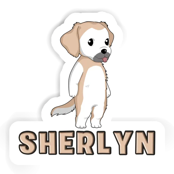 Golden Retriever Sticker Sherlyn Gift package Image