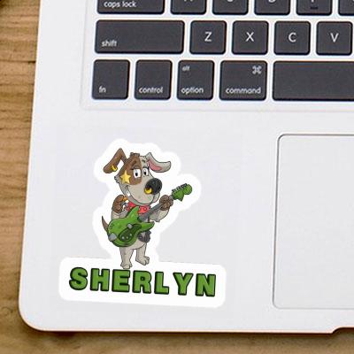 Sherlyn Sticker Guitarist Laptop Image