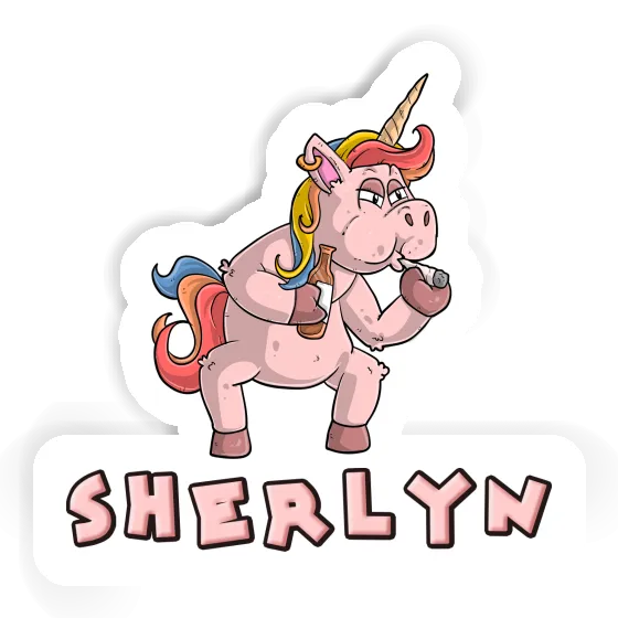 Smoking Unicorn Sticker Sherlyn Image