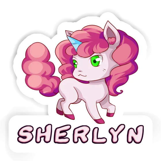 Sticker Sherlyn Unicorn Laptop Image