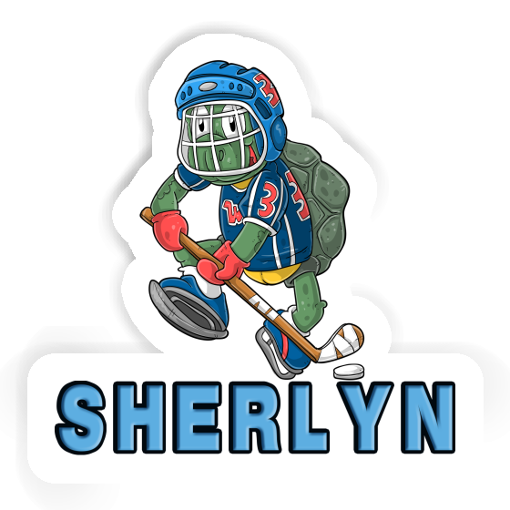 Sherlyn Sticker Ice-Hockey Player Laptop Image