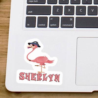 Aufkleber Sherlyn Flamingo Laptop Image