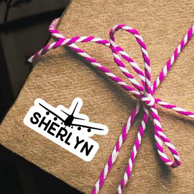 Sherlyn Sticker Airplane Laptop Image