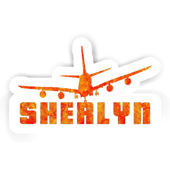 Sticker Sherlyn Airplane Image