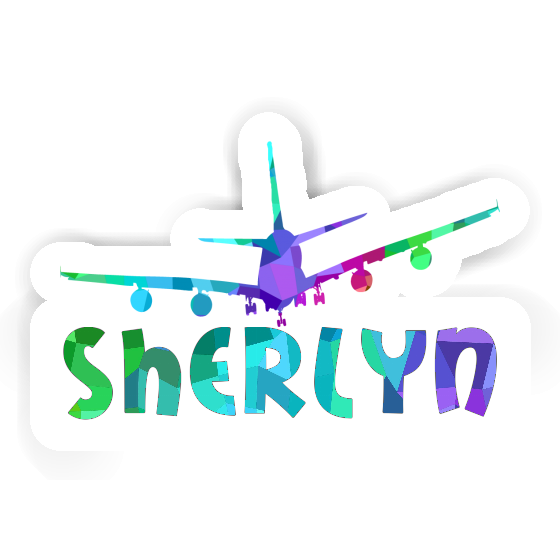 Sherlyn Sticker Airplane Laptop Image