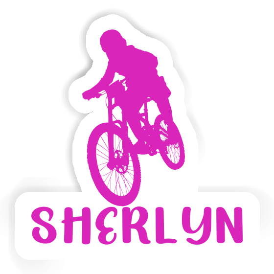 Freeride Biker Sticker Sherlyn Notebook Image