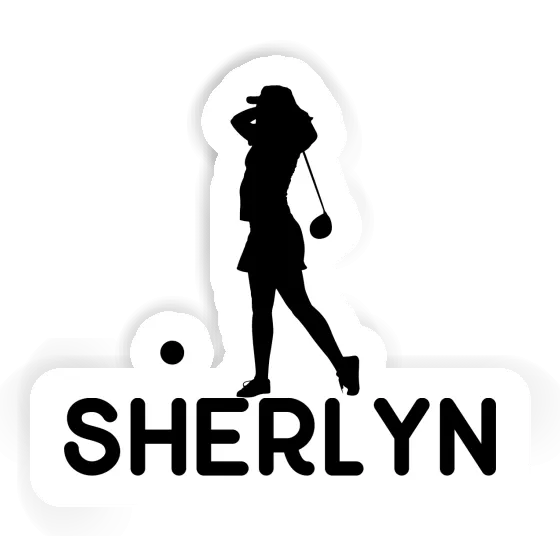 Sticker Sherlyn Golfer Image