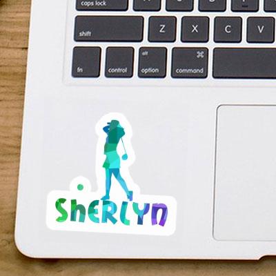 Sticker Sherlyn Golfer Notebook Image