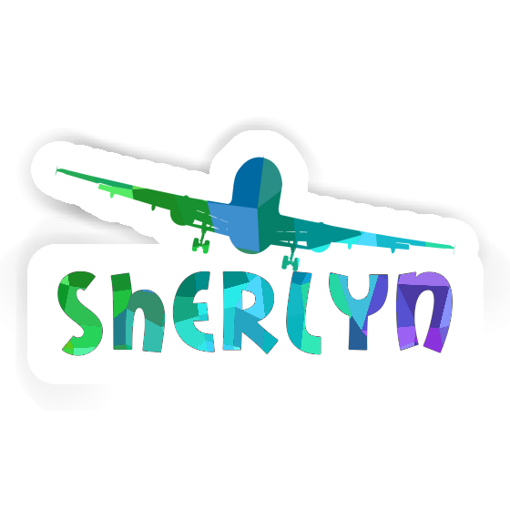 Sticker Sherlyn Airplane Notebook Image