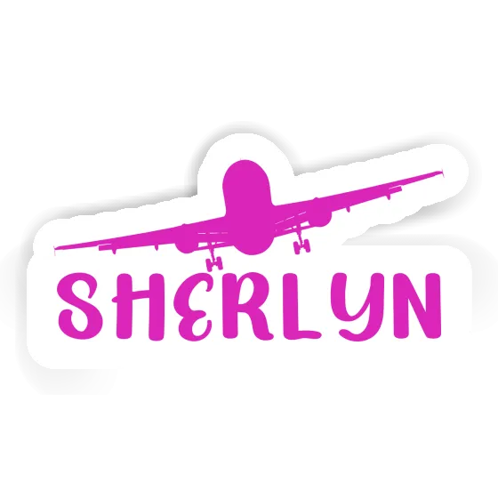 Sherlyn Sticker Airplane Laptop Image