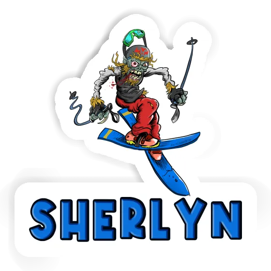 Sherlyn Sticker Skier Laptop Image