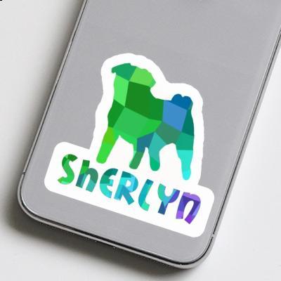 Sherlyn Sticker Pug Laptop Image