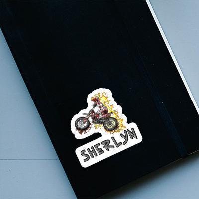 Sherlyn Sticker Motocrosser Laptop Image