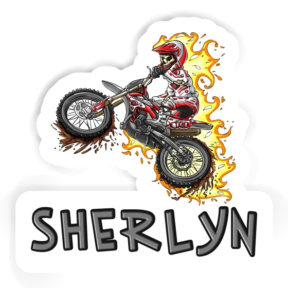 Sherlyn Sticker Motocrosser Notebook Image