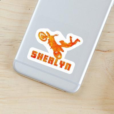 Sherlyn Sticker Motocross-Fahrer Laptop Image