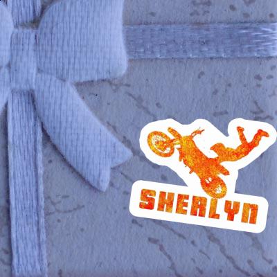 Sherlyn Sticker Motocross Jumper Laptop Image