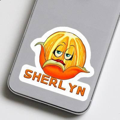 Sherlyn Sticker Orange Notebook Image