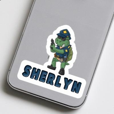 Autocollant Sherlyn Policier Image