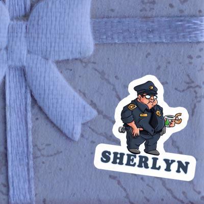 Police Officer Sticker Sherlyn Laptop Image