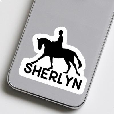 Sticker Horse Rider Sherlyn Laptop Image