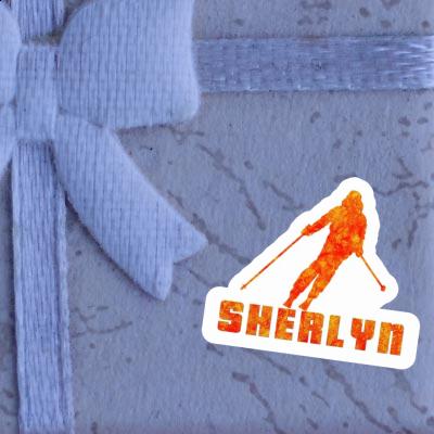 Sticker Sherlyn Skier Notebook Image