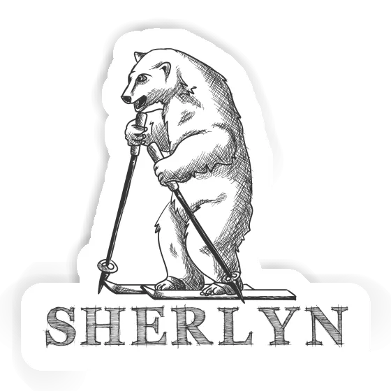 Sherlyn Sticker Skier Image