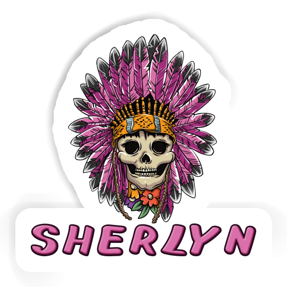 Sticker Damen Totenkopf Sherlyn Gift package Image