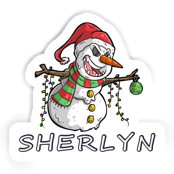 Bad Snowman Sticker Sherlyn Laptop Image