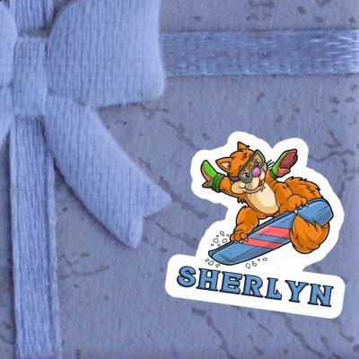 Sherlyn Sticker Snowboarder Notebook Image