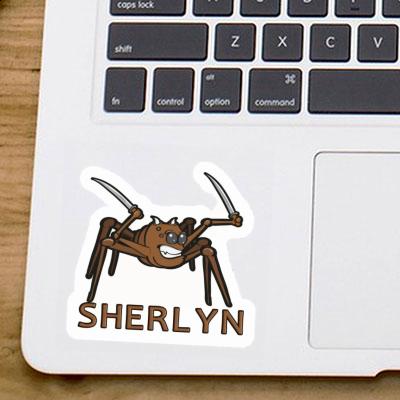 Sticker Kampfspinne Sherlyn Laptop Image