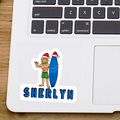 Sticker Sherlyn Christmas Surfer Image