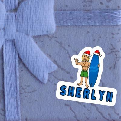 Sticker Sherlyn Christmas Surfer Gift package Image