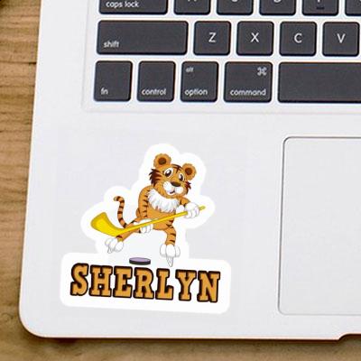 Sticker Ice-Hockey Player Sherlyn Notebook Image