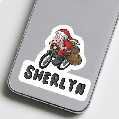 Sherlyn Sticker Bicycle Rider Laptop Image