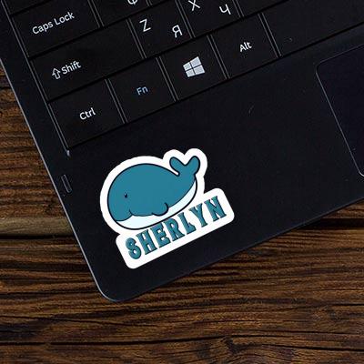 Whale Fish Sticker Sherlyn Laptop Image