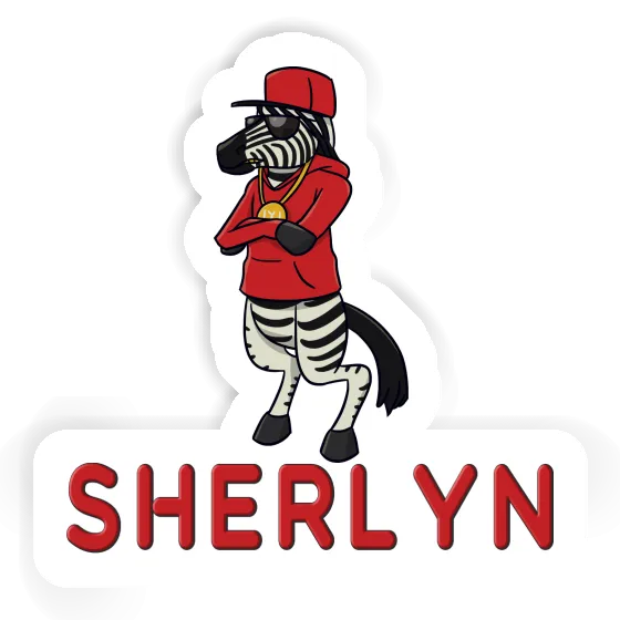 Sticker Sherlyn Zebra Laptop Image